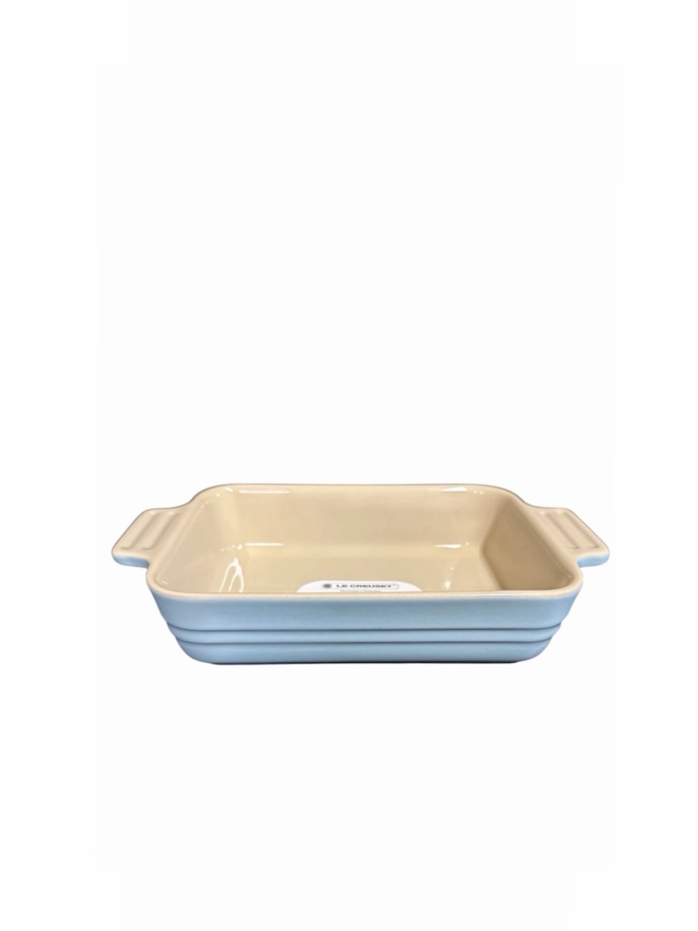 NEW Le Creuset Sky Blue Discontinued Color 18cm Rectangular Baking Dish